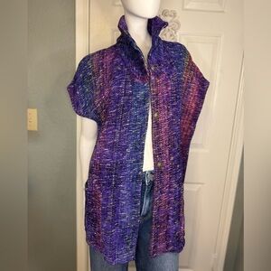 Elizabeth Jenkins Handwoven Chenille Modern Funky Vest